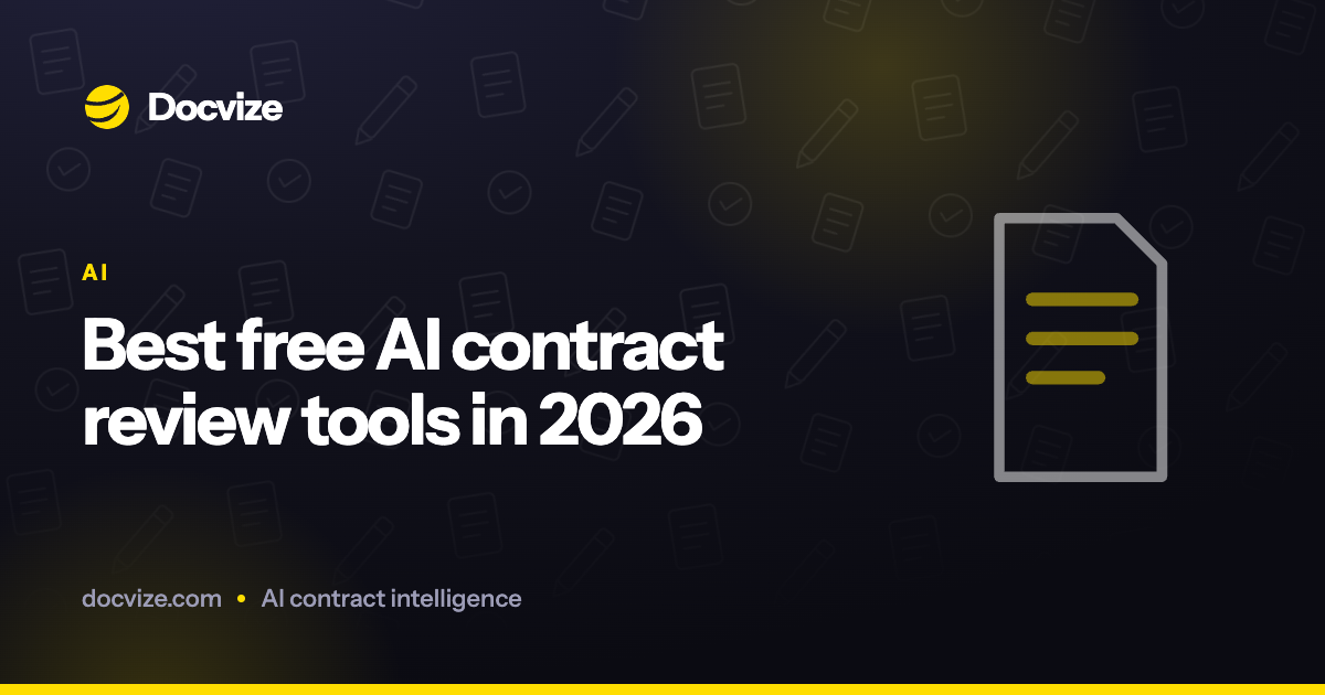 Best free AI contract review tools in 2026