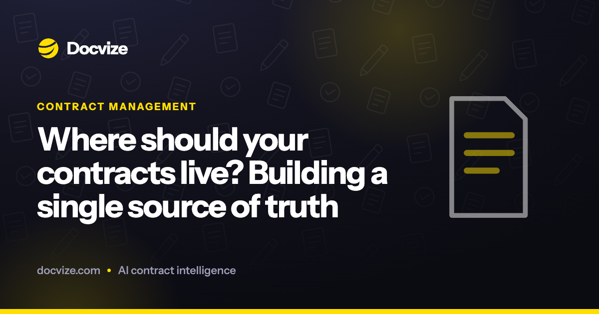 Where should your contracts live? Building a single source of truth