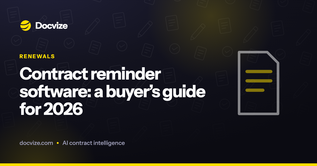 Contract reminder software: a buyer’s guide for 2026